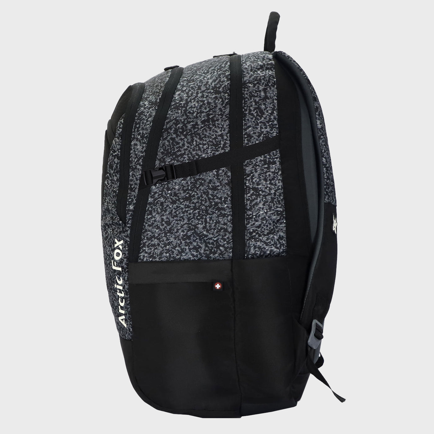 Arctic Fox Glitch Jet Black Big  36 Ltr Everyday And Hiking  Backpack