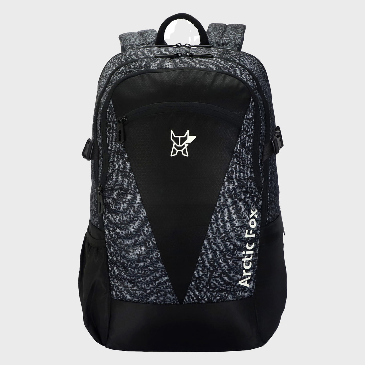 Arctic Fox Glitch Jet Black Big  36 Ltr Everyday And Hiking  Backpack