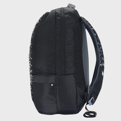 Arctic Fox Meteorite Jet Black School Bag , Hiking Travel Backpack With Rain Jacket