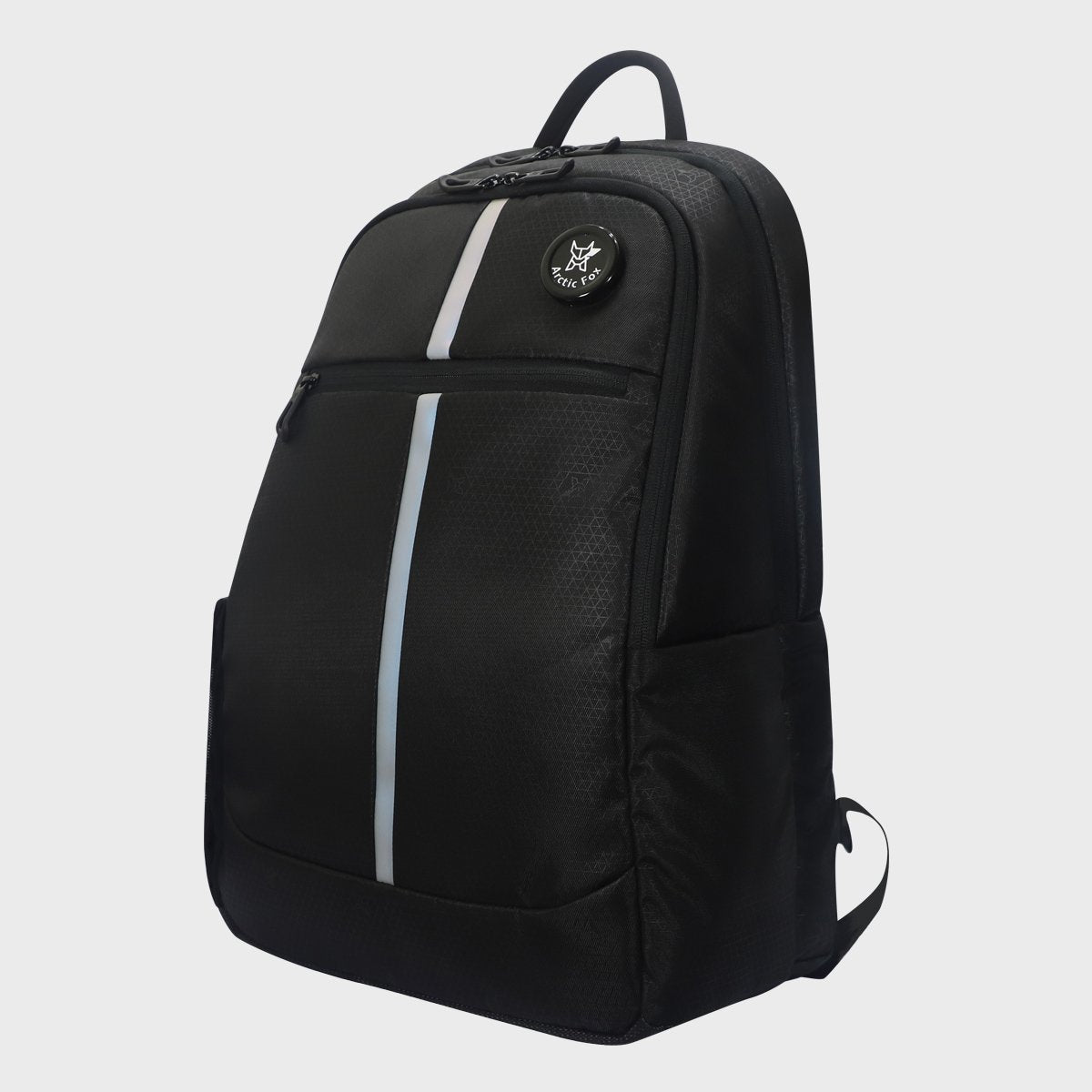 Arctic Fox Chrome Black Laptop bag and Backpack - front side