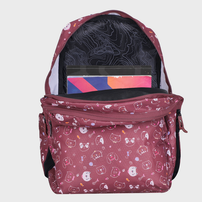 Arctic Fox School Backpack for Girls Kitty Tawny Port