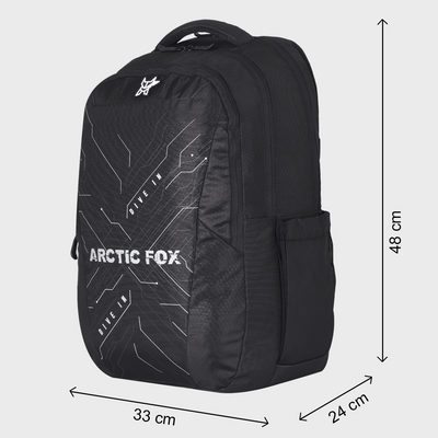 Arctic Fox Laptop Backpack 15.6" and travel backpack Infinite Black